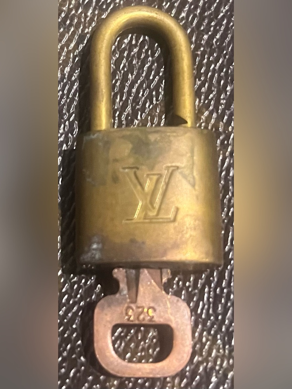 Louis Vuitton padlock and key